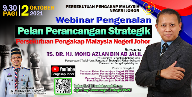 Webinar Pelan Perancangan Strategik untuk Persekutuan Pengakap Malaysia Negeri Johor