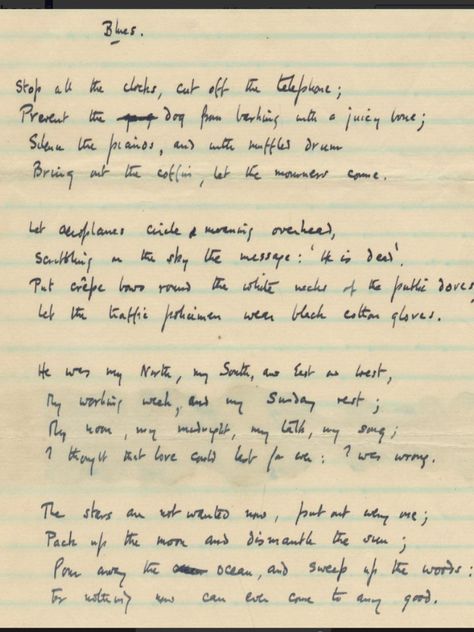 Doremifasol Libri E Caffe Sabato Di Poesia Funeral Blues