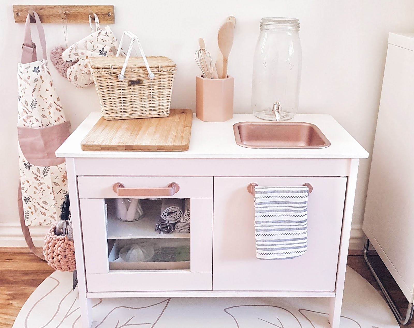 Functional Montessori Kids Kitchen (With Working Sink) IKEA Hack!