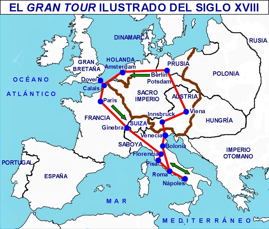 grand tour siglo xviii
