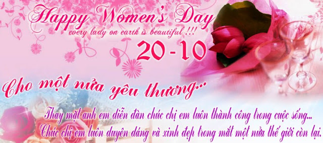 Những tin nhắn 20-10 đẹp nhất chúc mừng ngày phụ nữ Việt Nam