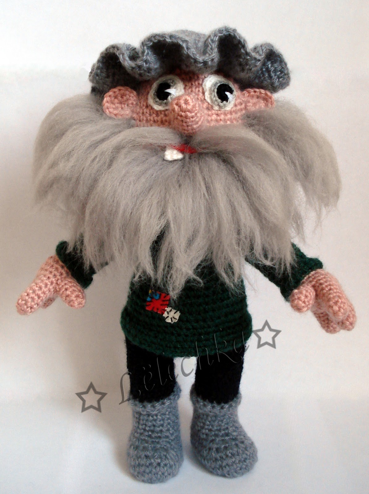 Дядюшка ау схема вязания крючком