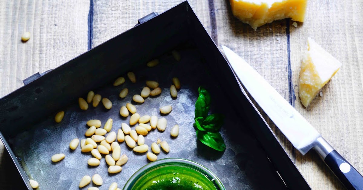 Pesto au basilic pour des aubergines au four / On dine chez Nanou
