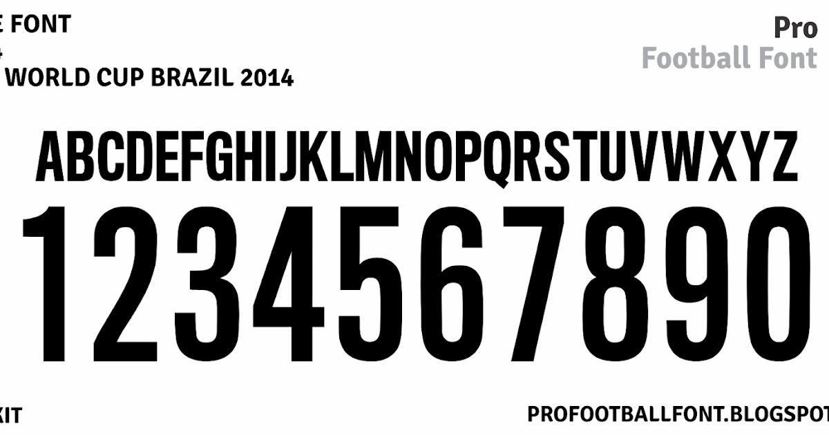 Nike Cup 2014 Font