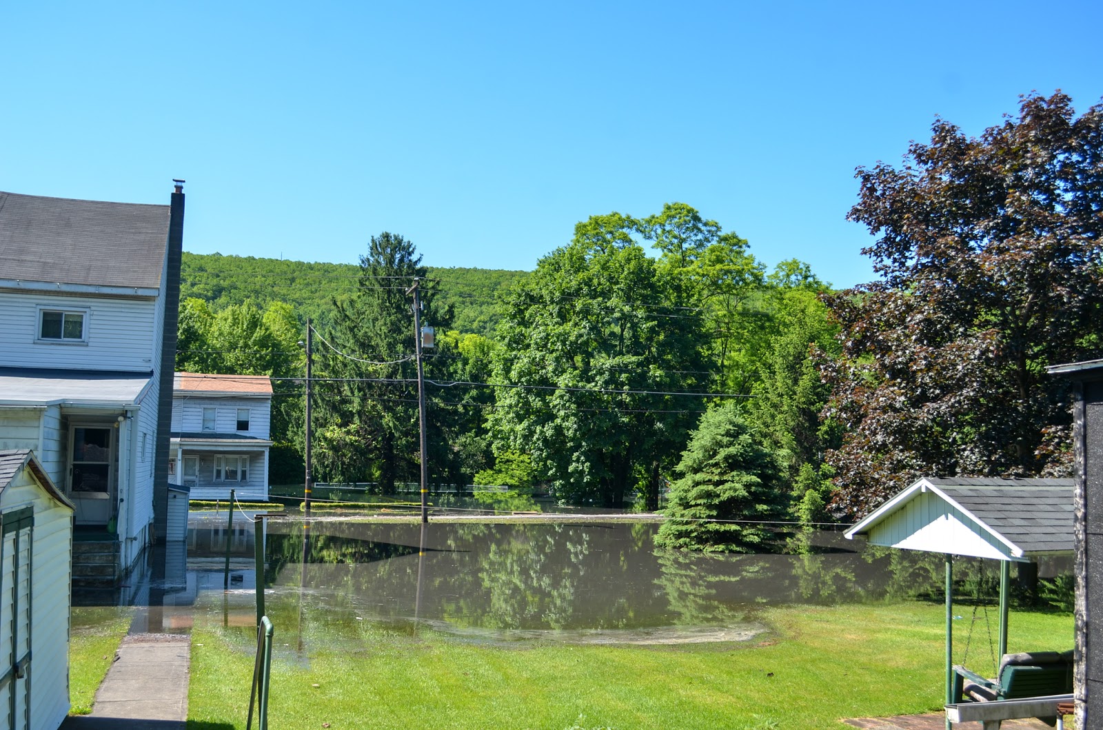 Gilberton Flood Waters Begin to Recede