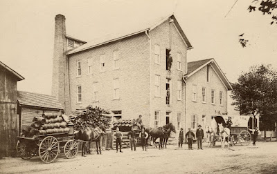 Undated photo of Henne Brewery wagons. Courtesy Troy Historical Society.