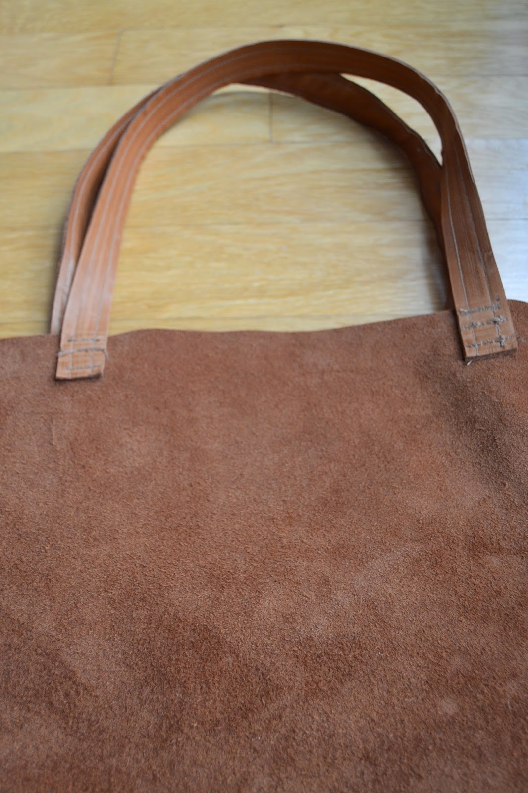 The Crafty Novice DIY Sew Leather Tote Bag