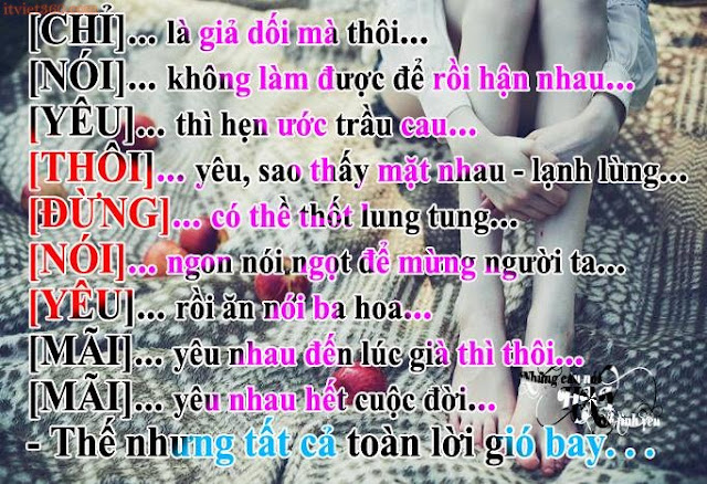 Những câu nói hay về tình yêu buồn