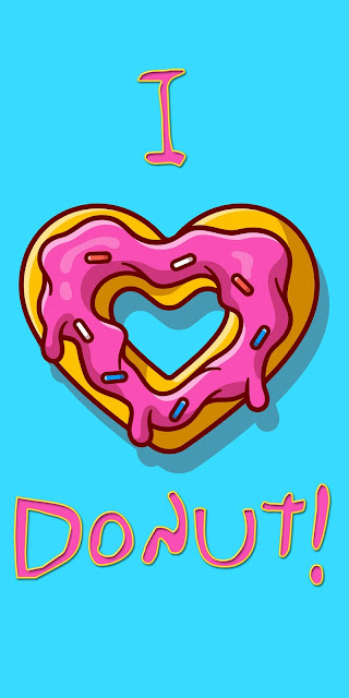I love iPhone wallpaper with donut I love iPhone wallpaper with donut