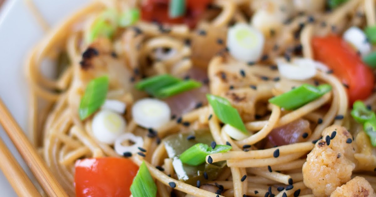 Vegan Kung Pao Cauliflower with Noodles Recipe The Kitchen Wife