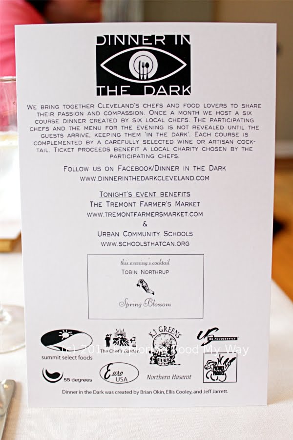 Exploring Food My Way: Satisfying the Craving: Dinner In The Dark VI