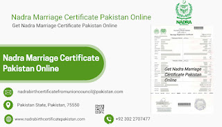 Nadra Marriage Certificate Pakistan Online