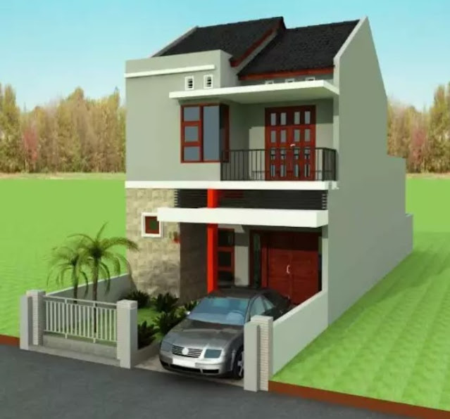 simple 2nd floor house front design