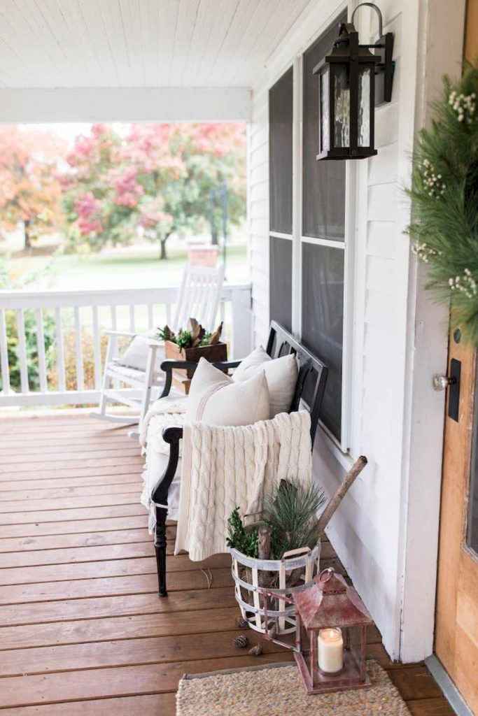 60 Rustic Farmhouse Front Porch Decorating Ideas - home decor gayam003