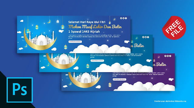 5 Banner Idul Fitri : Download Spanduk Idul Fitri 1442 Coreldraw Dan Illustrator Gratis