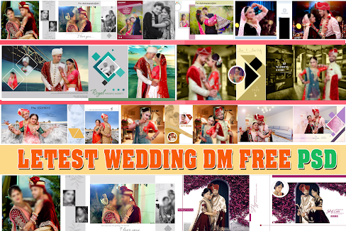 Latest Wedding Album DM PSD Design 2021 Free Dwonlode