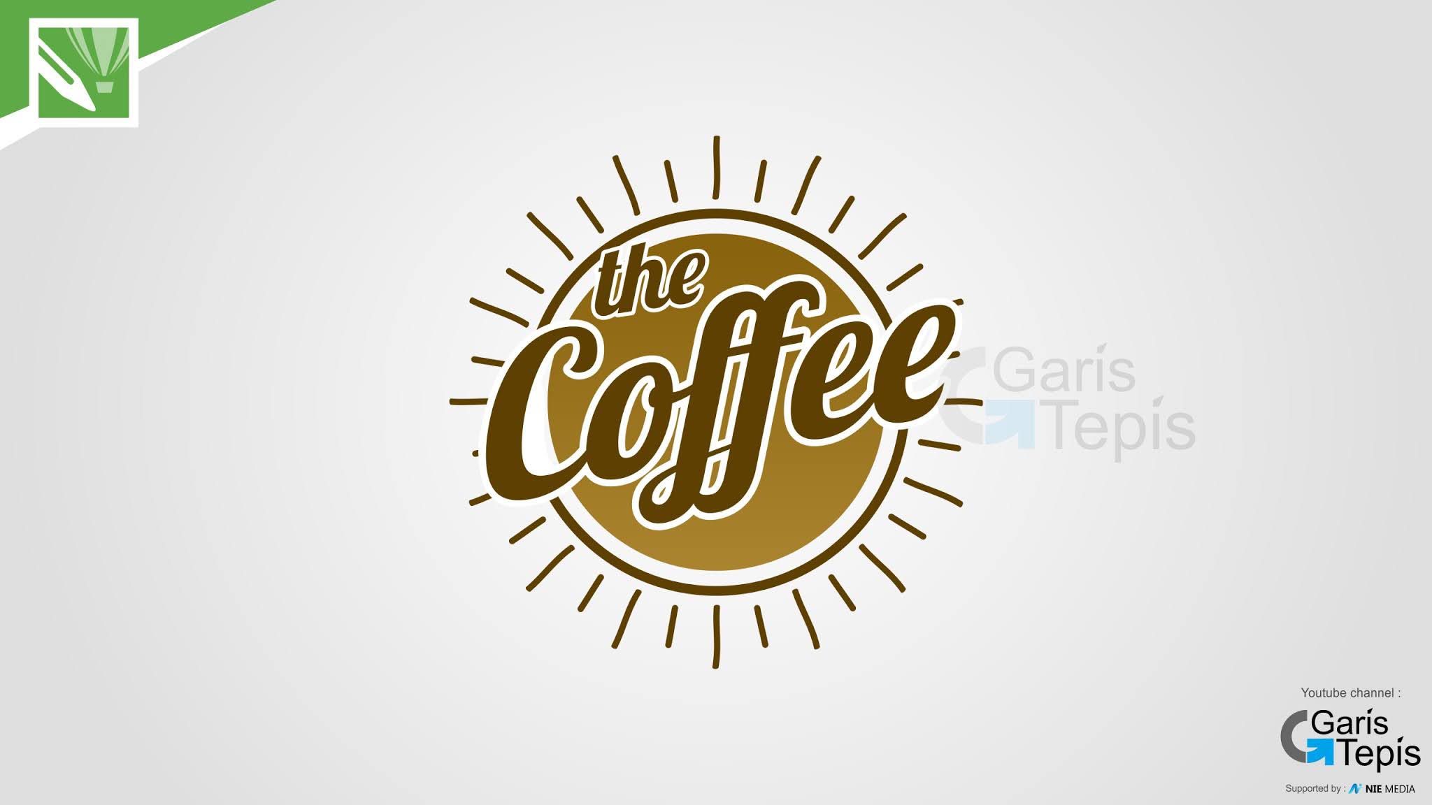Tutorial Desain Logo Cafe the Coffee Vintage Kekinian di CorelDraw (Pemula)