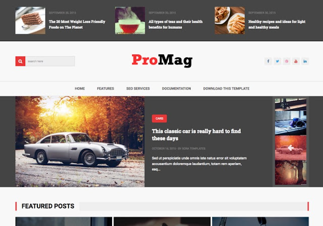 ProMag Blogger Template | High Quality Free Blogger Templates