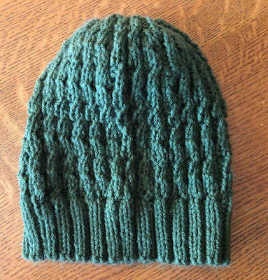 Easy Lace Beanie Knitting Pattern