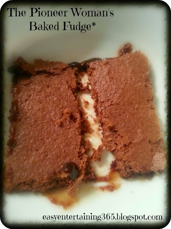 Easy Entertaining With Heather The Pioneer Woman s Baked Fudge Recipe