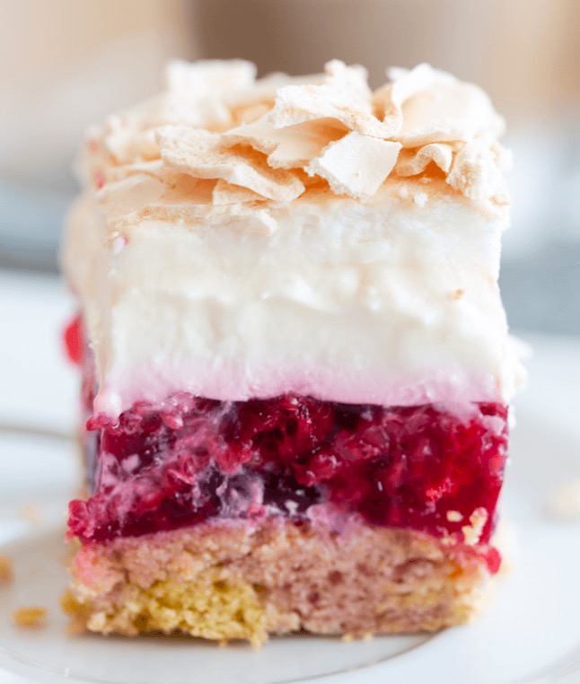 Keto Low Carb Coconut Raspberry Slice Joki's Kitchen