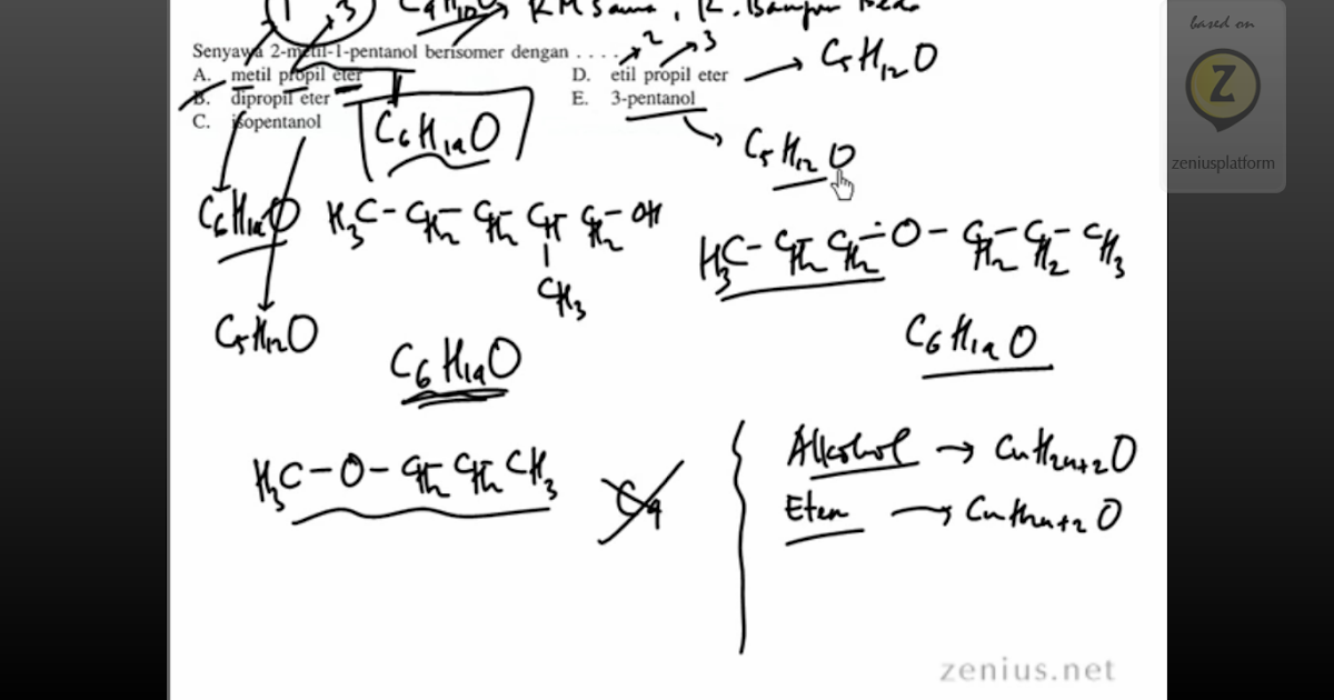 Soal dan Pembahasan Keisomeran Senyawa Turunan Alkana