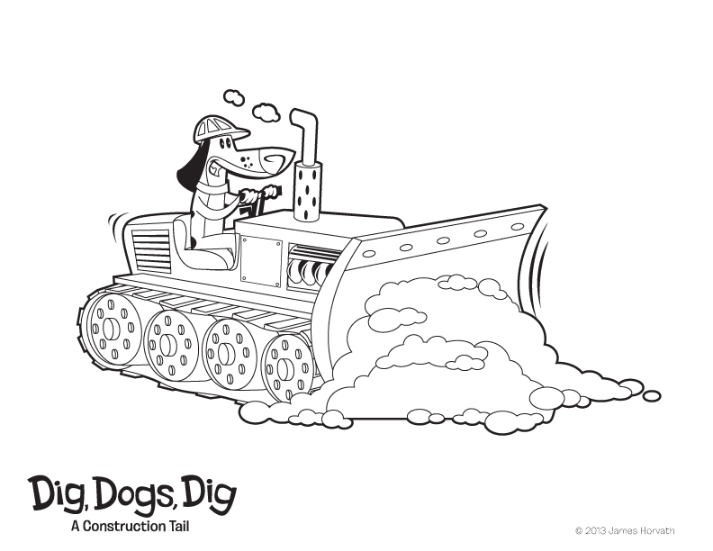Dig, Dogs, Dig!: Coloring Pages!