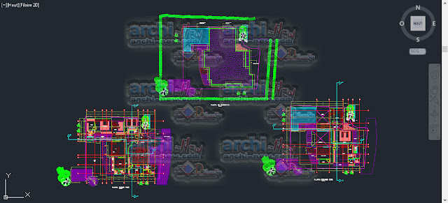 download-autocad-cad-dwg-file-house-Pools-Plants