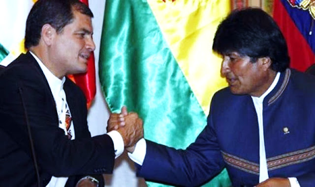 Rafael Correa envía mensaje a Evo Morales