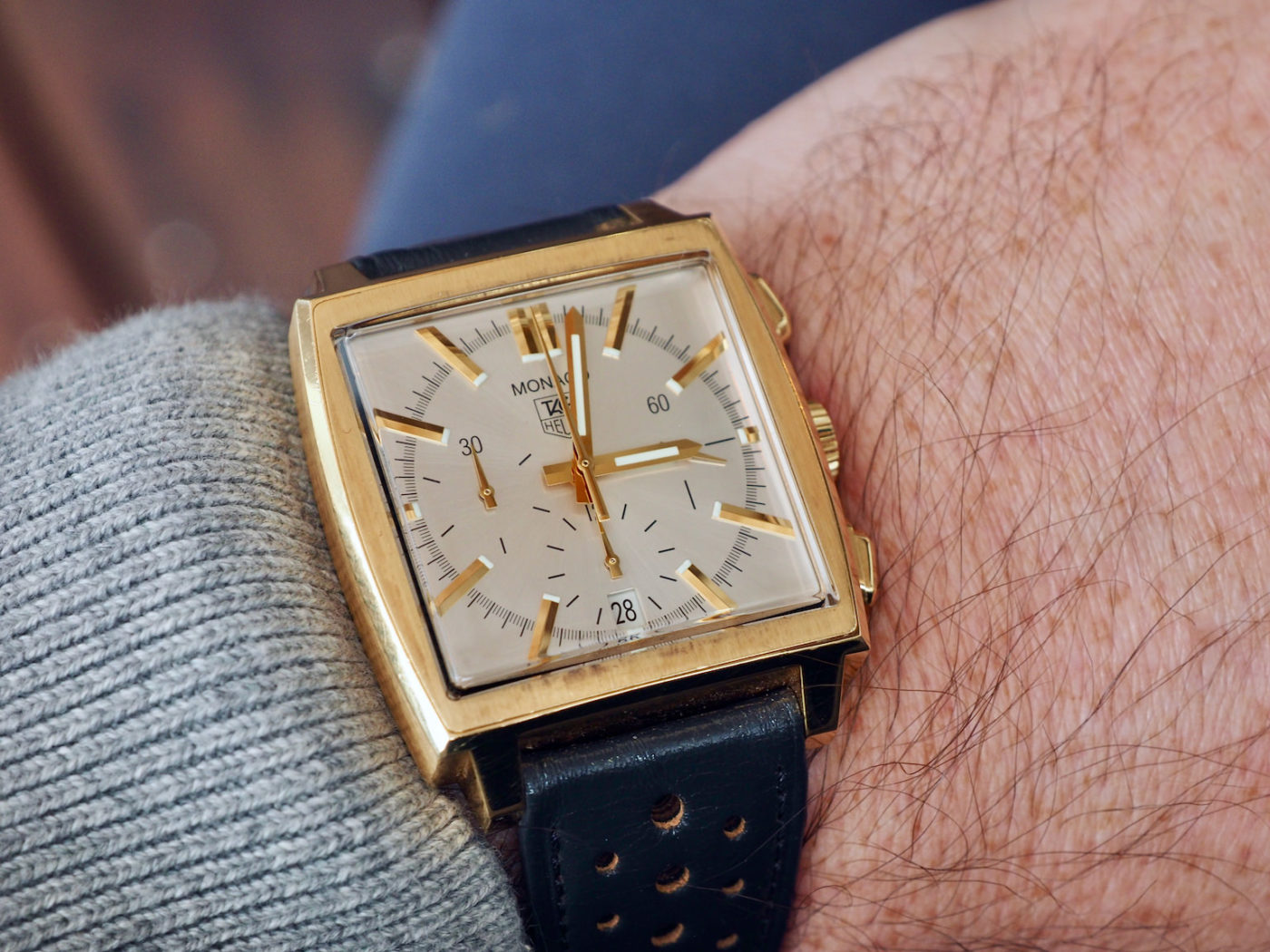 tag heuer monaco gold