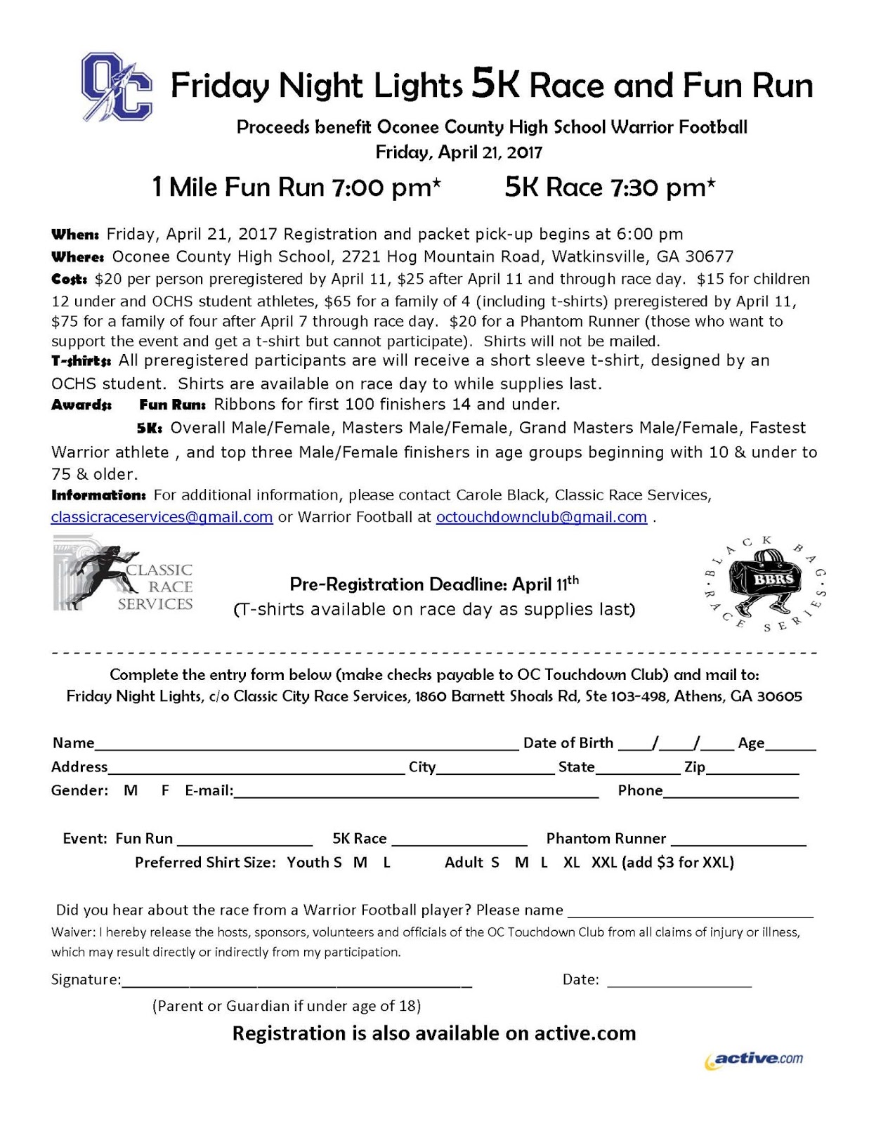 <strong>5k Registration Template 5k Registration Form</strong> Templates ... 5k registration form template