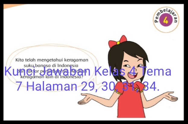 Kunci Jawaban Buku Tematik Siswa Kelas 4 Tema 7 Subtema 1 Pembelajaran 4 Halaman 29 30 31 34 Info Pesilat