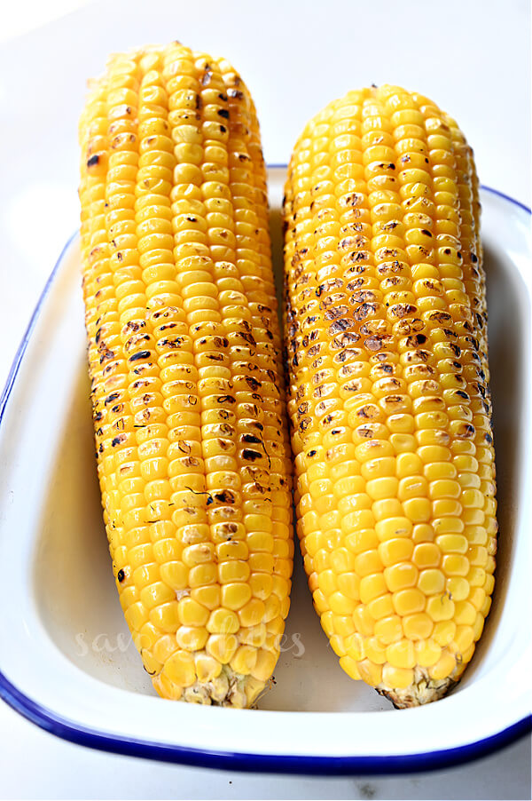 butter grilled corn