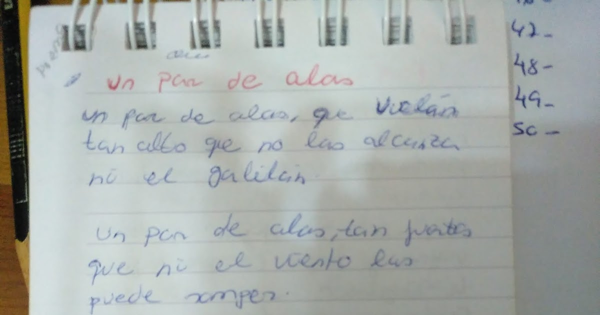 Pequeña guerrera Poema Un par de alas Tíscar