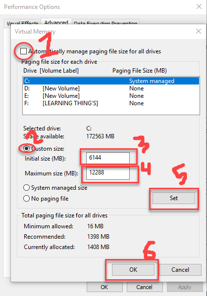 how to increase the virtual memory size in your computer tech dk windows 10 virtual memory recommended size