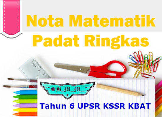 Nota Matematik Padat Ringkas Tahun 6 UPSR KSSR KBAT 