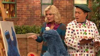 Gina, Cookie Monster, Alan, Sesame Street Episode 4407 Still Life With Cookie season 44