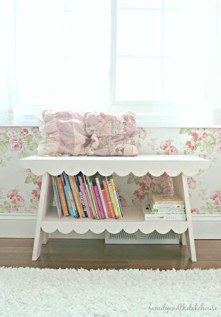 Family and the Lake House - Big Girl Floral Cottage Bedroom www.familyandthelakehouse.com
