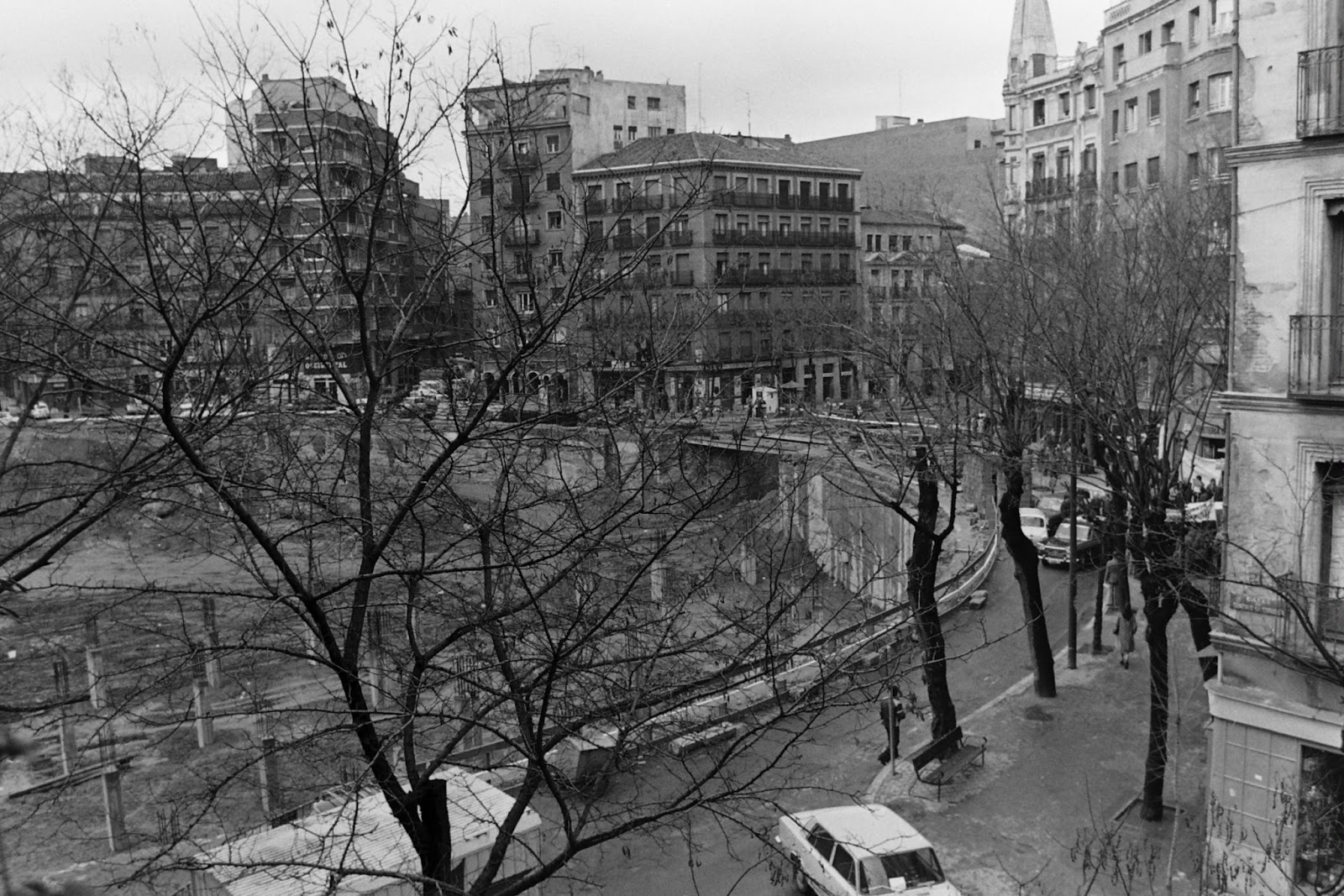 La Plaza de Olavide Diciembre del 76 en la plaza de Olavide.
