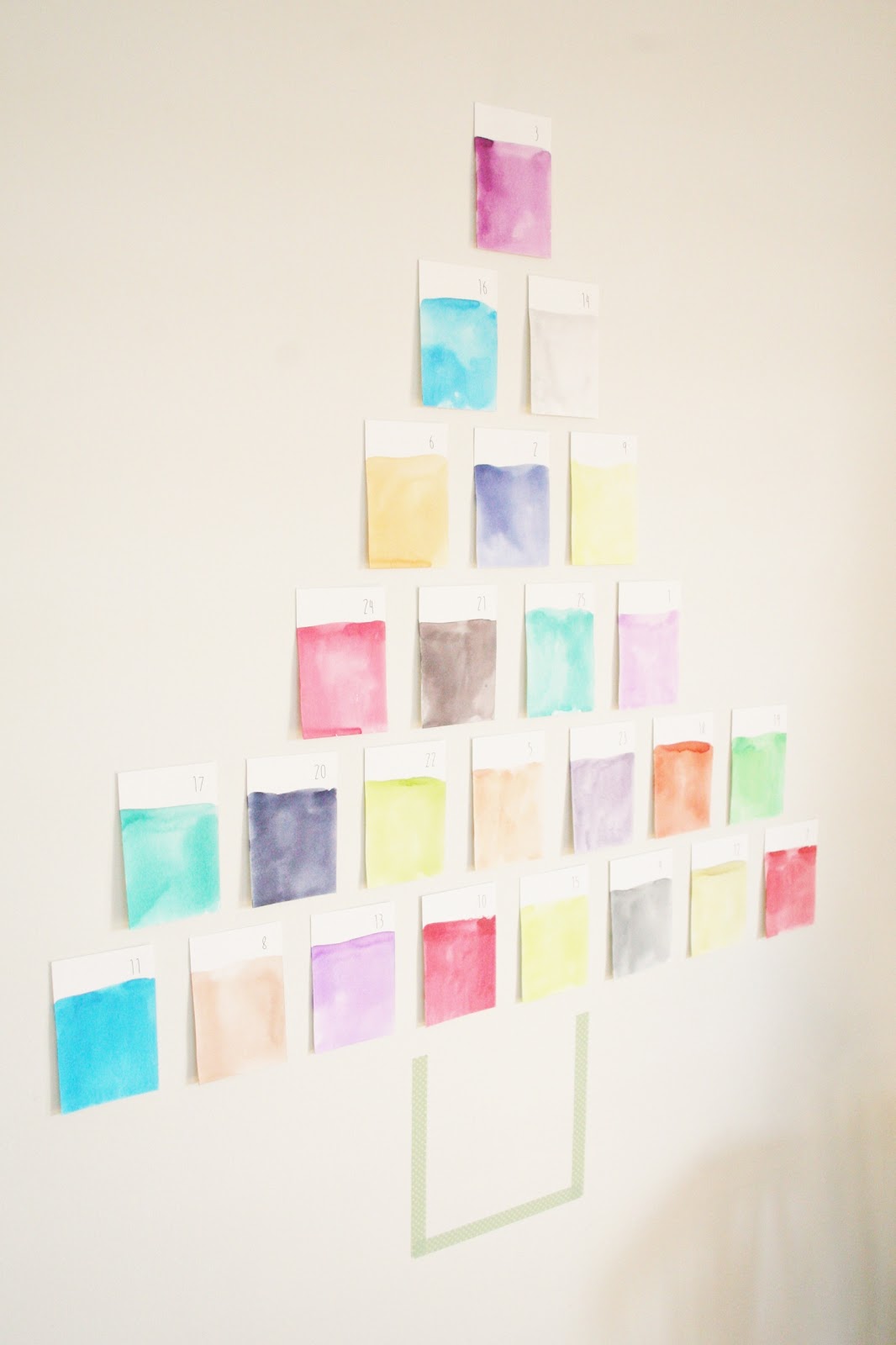 little mr moo watercolor advent calendar