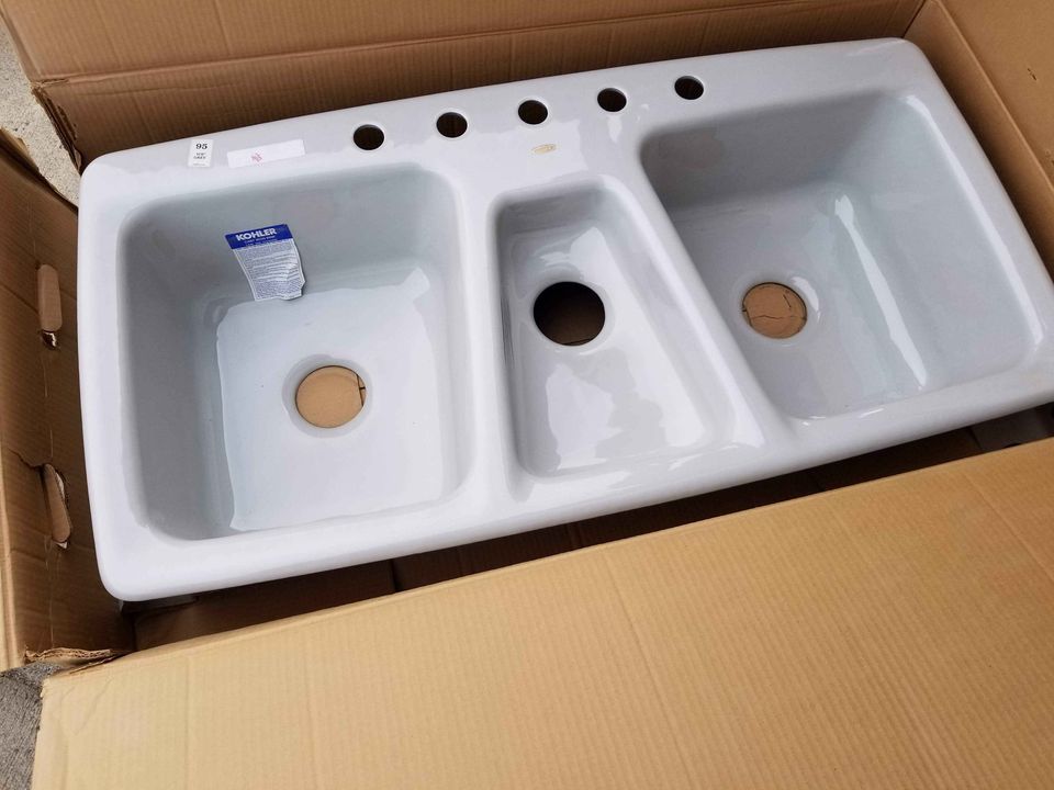Find Discontinued Plumbing Fixtures Kohler TRIESTE triple basin sink