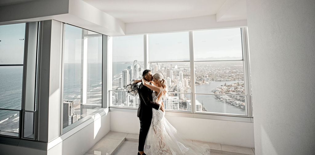 brooke and liam's white and gold wedding | to the aisle gold coast Dahlia and Grace Photography and Film weddings gold coast australia bridal gowns florals venue