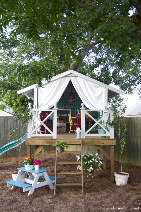 Fort A Day: A Gorgeous Treehouse and Play Tent Combination