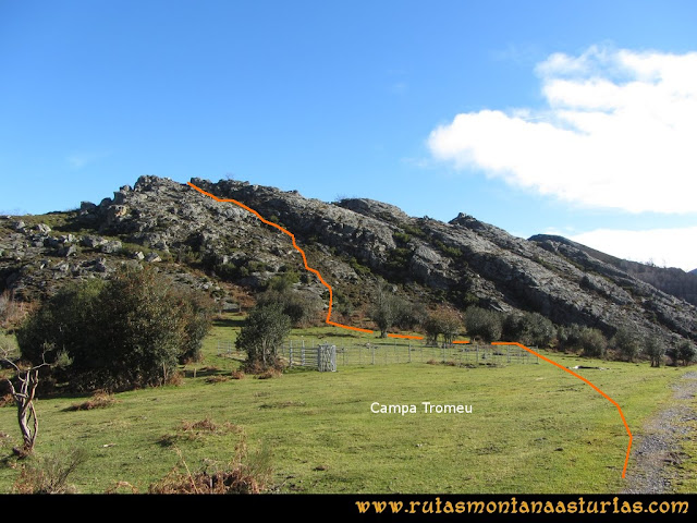 Ruta Tromeu y Braña Rebellón: Campa Tromeu