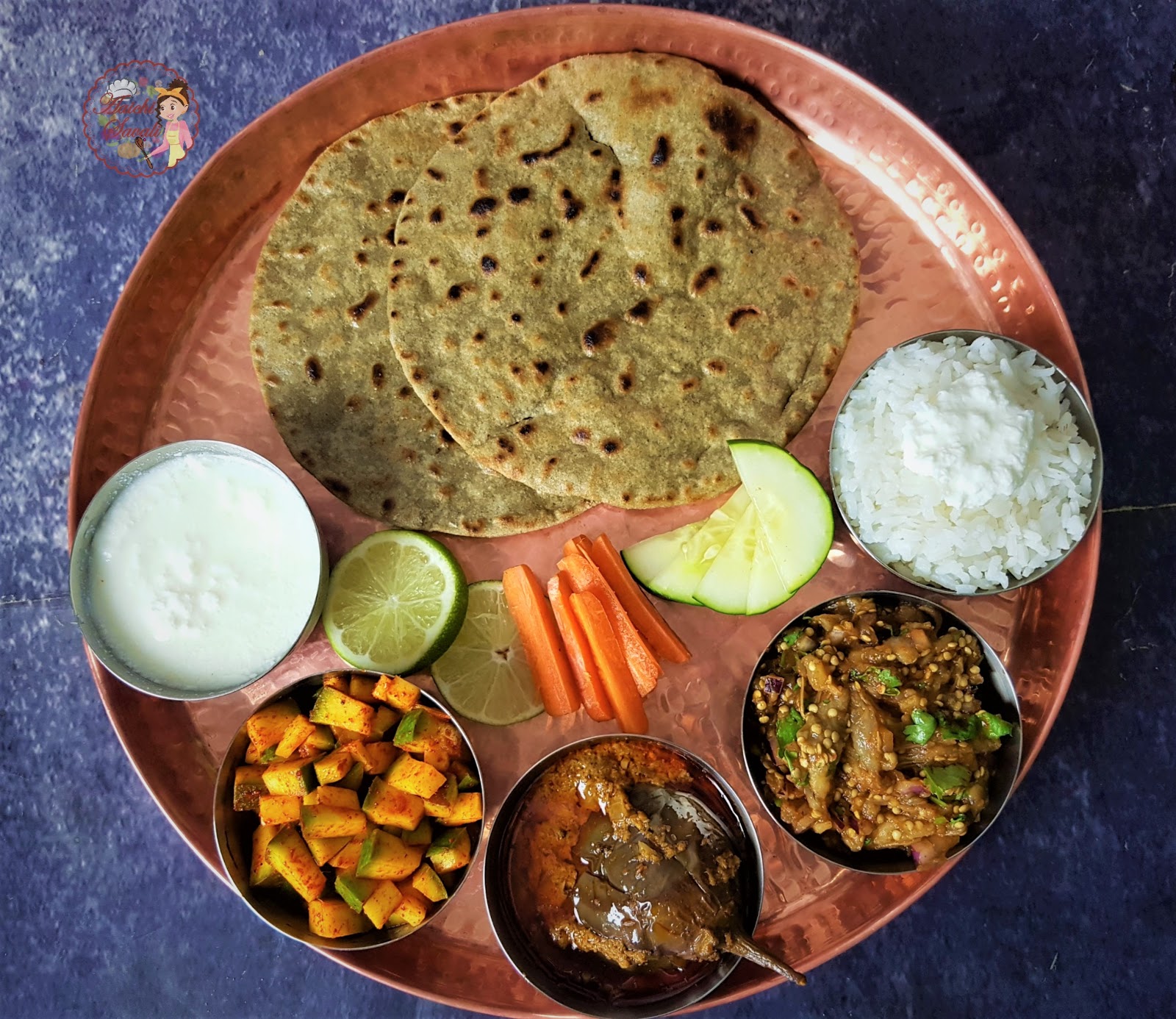 Maharashtrian Bhakri Thali Recipes | Special Maharashtrian Veg Thali