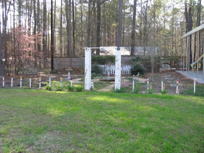 In the Garden: Faux Fence