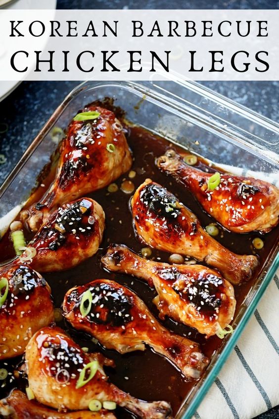 Korean BBQ Chicken Legs - Ajib Recipe