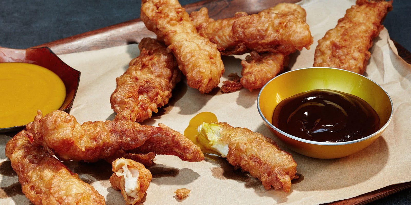 BeerBattered Crispy Fried Chicken Strips