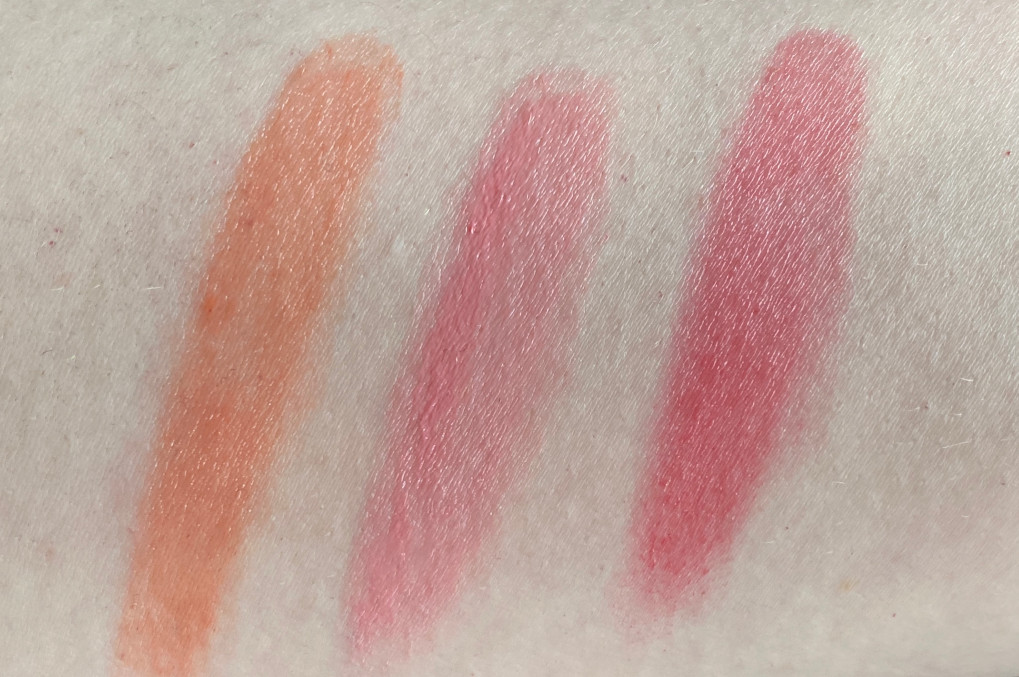 pixi beauty on-the-glow blush stick swatches