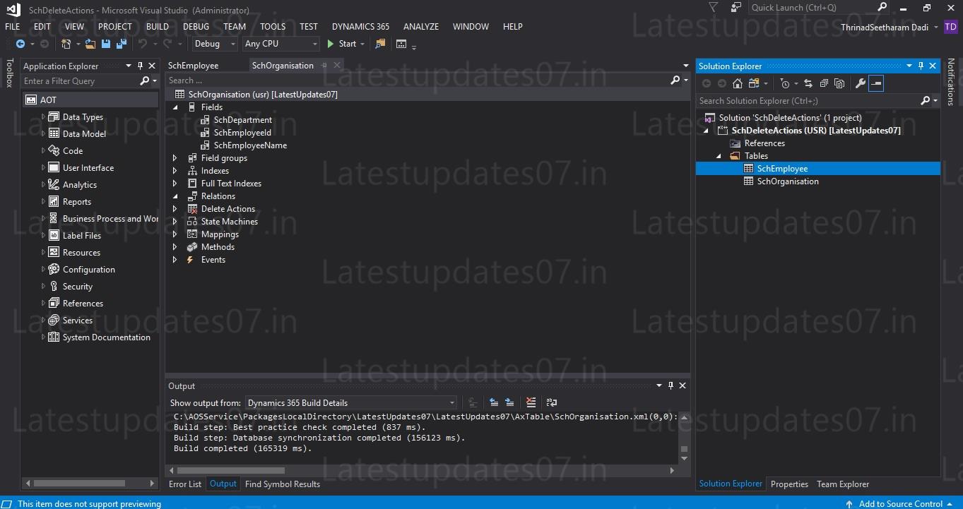 Create delete actions in D365FO Explained